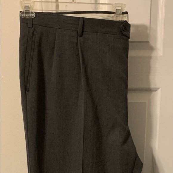 Joseph & Feiss Pants Mens Wool Pleated Pants Grey 48 X 3 Big And Tall Poshmark